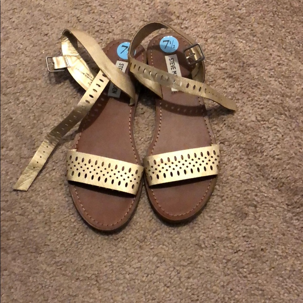 Gold Steve Madden Sandals